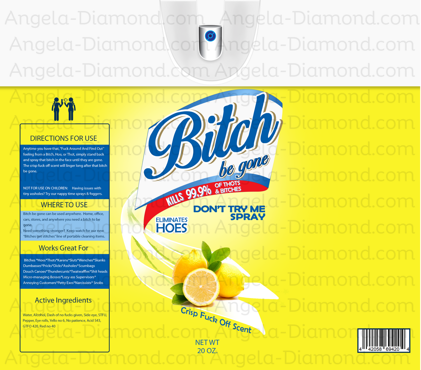 Bitch Be Gone Yellow