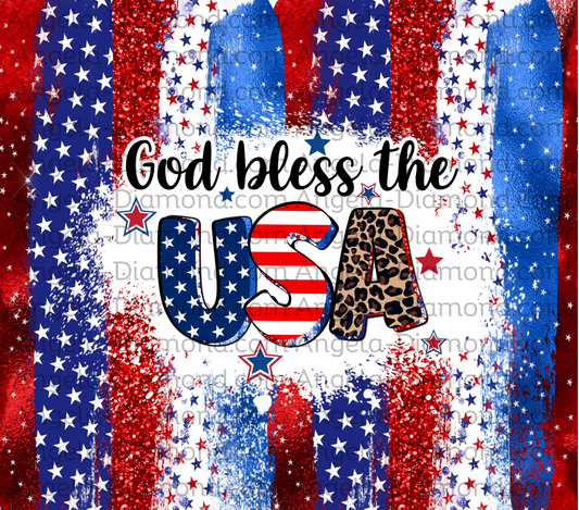 God Bless the USA Leopard