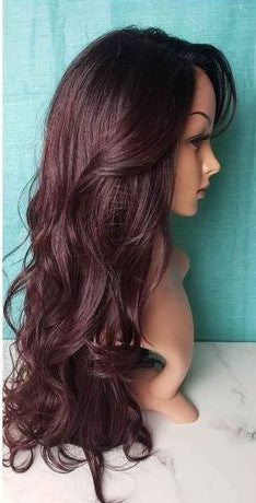 Wine Burgundy Wig