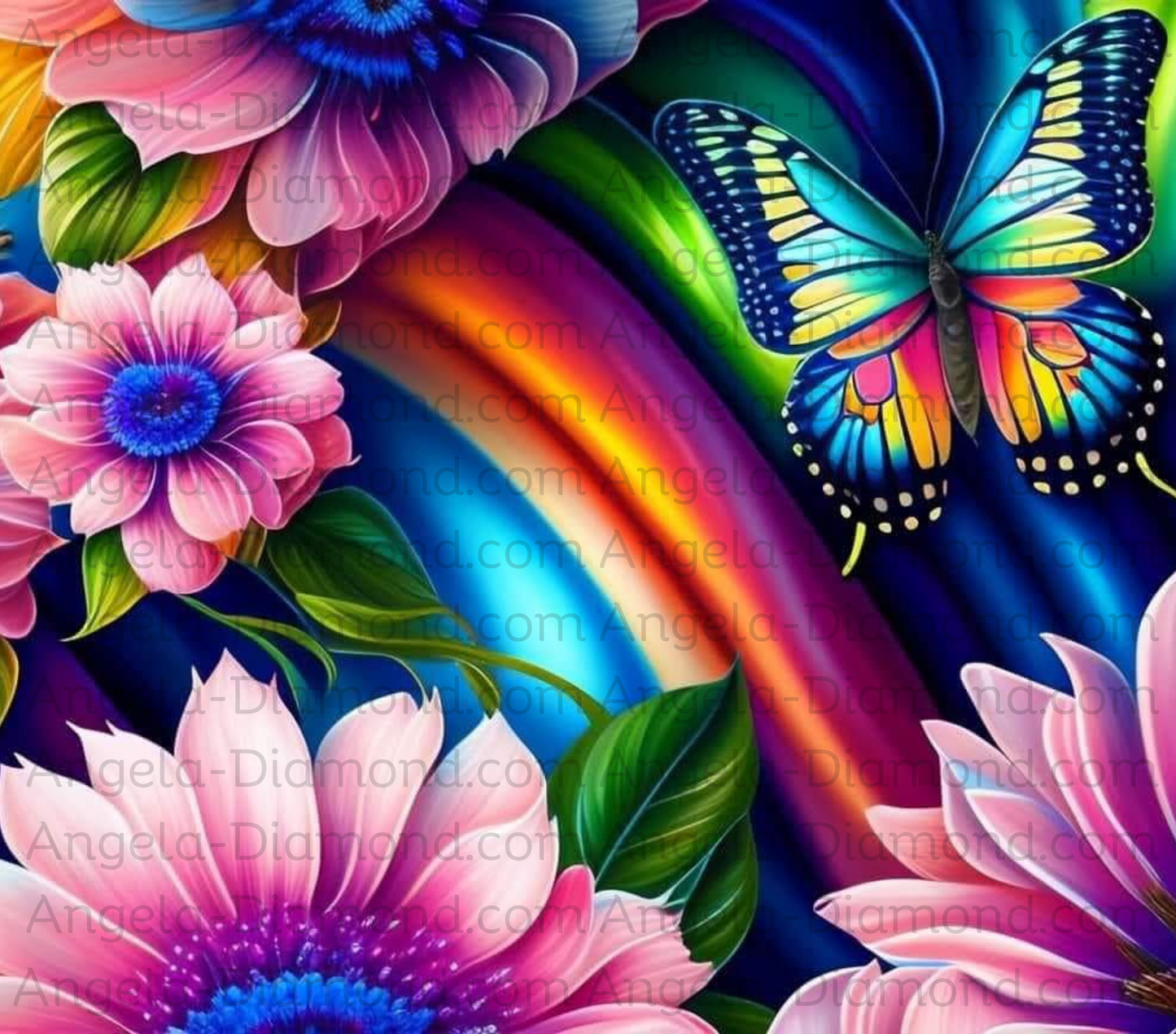 3D Rainbow Butterfly