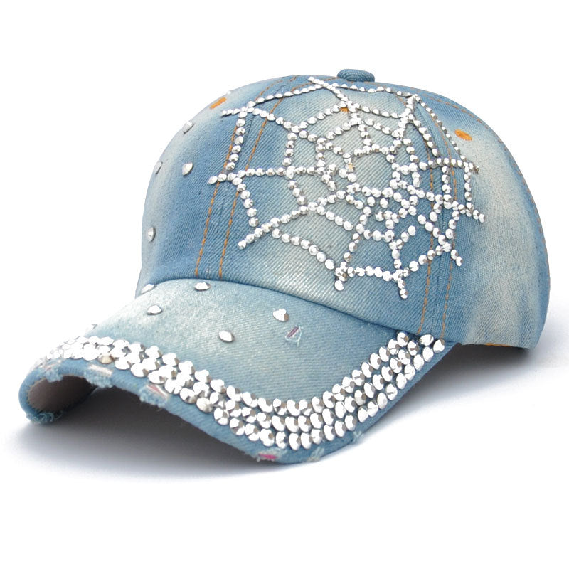 Spider Web Rhinestone Hat