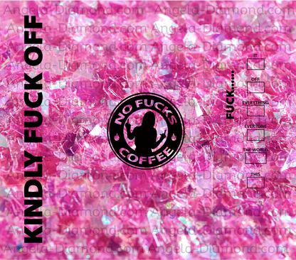 Kindly Fuck Off Pink Glitter 2