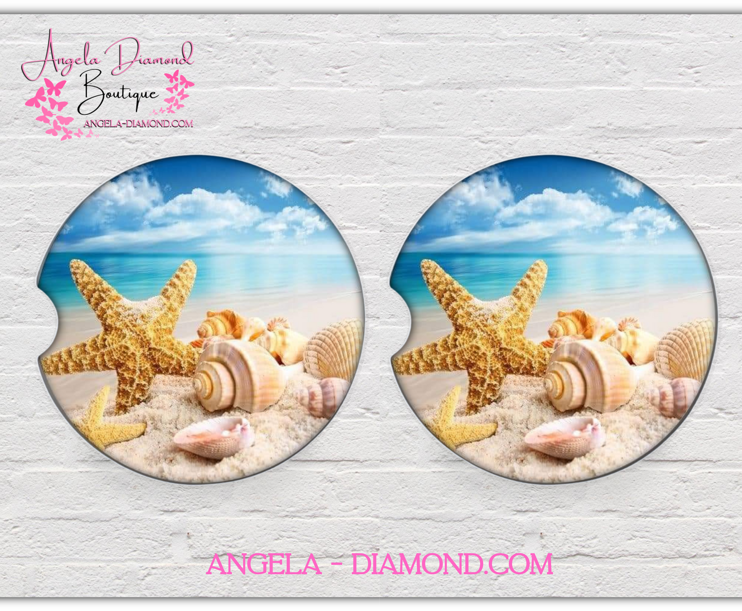 Shells Car Coaster Set