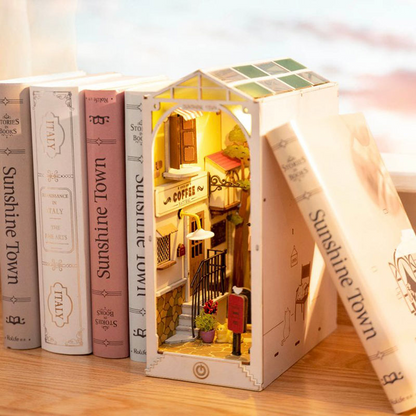 DIY Book Nook Wooden Miniature Doll House Light For Bookshelf Insert