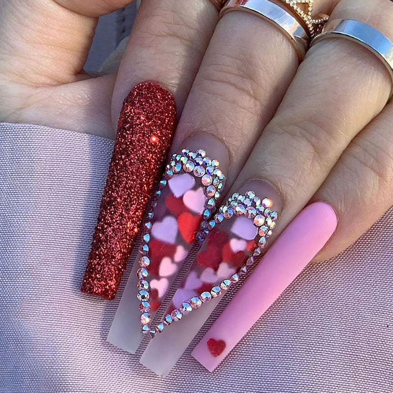 Long Bling Fashion Nails