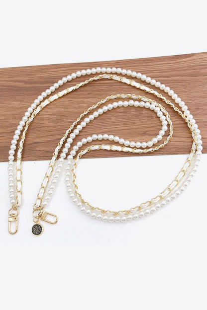 Pearl PU Crossbody Chain